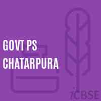 Govt Ps Chatarpura Primary School Logo
