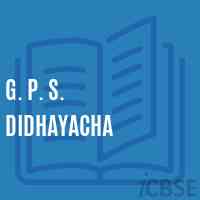 G. P. S. Didhayacha Primary School Logo
