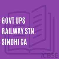 Govt Ups Railway Stn. Sindhi Ca Middle School Logo