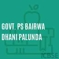 Govt. Ps Bairwa Dhani Palunda Primary School Logo