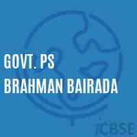 Govt. Ps Brahman Bairada Primary School Logo