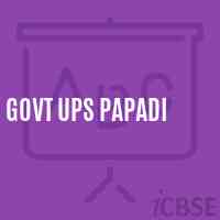 Govt Ups Papadi Middle School Logo