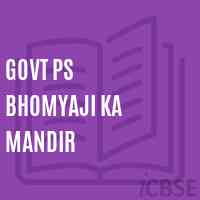 Govt Ps Bhomyaji Ka Mandir Primary School Logo