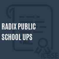 Radix Public School Ups Logo