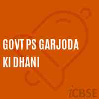 Govt Ps Garjoda Ki Dhani Primary School Logo