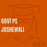 Govt Ps Joshewali Primary School Logo