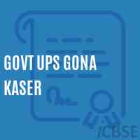 Govt Ups Gona Kaser Middle School Logo