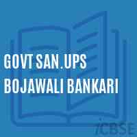 Govt San.Ups Bojawali Bankari Middle School Logo