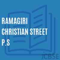 Ramagiri Christian Street P.S Primary School Logo