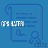 Gps Hateri Primary School Logo