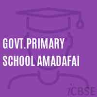 Govt.Primary School Amadafai Logo