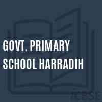 Govt. Primary School Harradih Logo
