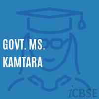 Govt. Ms. Kamtara Middle School Logo