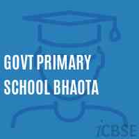 Govt Primary School Bhaota Logo
