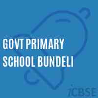 Govt Primary School Bundeli Logo