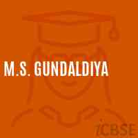 M.S. Gundaldiya Middle School Logo