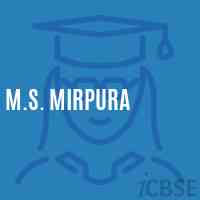 M.S. Mirpura Middle School Logo