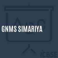 Gnms Simariya Middle School Logo