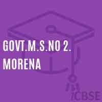 Govt.M.S.No 2. Morena Middle School Logo