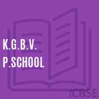 K.G.B.V. P.School Logo