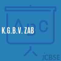 K.G.B.V. Zab School Logo