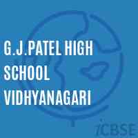G.J.Patel High School Vidhyanagari Logo