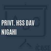 Privt. HSS DAV NIGAHI Senior Secondary School Logo