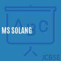 Ms Solang Middle School Logo