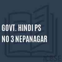 Govt. Hindi Ps No 3 Nepanagar Primary School Logo