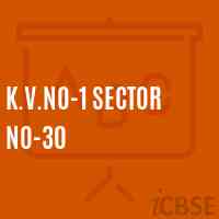 K.V.No-1 Sector No-30 Senior Secondary School Logo