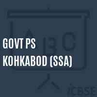 Govt Ps Kohkabod (Ssa) Primary School Logo