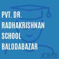 Pvt. Dr. Radhakrishnan School Balodabazar Logo