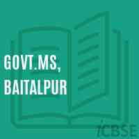 Govt.Ms, Baitalpur Middle School Logo
