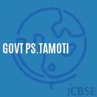 Govt Ps.Tamoti Primary School Logo
