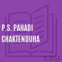 P.S. Pahadi Chaktenduha Primary School Logo