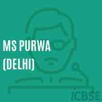 Ms Purwa (Delhi) Middle School Logo