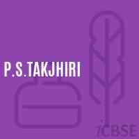 P.S.Takjhiri Primary School Logo