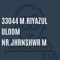 33044 M.Riyazul Uloom Nr.Jhrnshwr M Primary School Logo