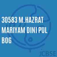 30583 M.Hazrat Mariyam Dini Pul Bog Middle School Logo