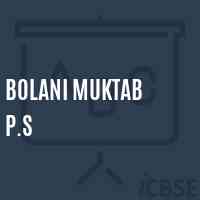 Bolani Muktab P.S Primary School Logo