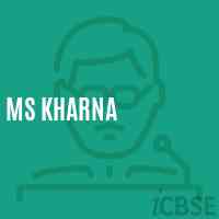 Ms Kharna Middle School Logo