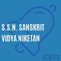 S.S.N. Sanskrit Vidya Niketan Secondary School Logo