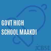 Govt High School Maakdi Logo