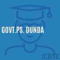 Govt.Ps. Dunda Primary School Logo