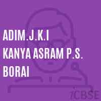 Adim.J.K.I Kanya Asram P.S. Borai Primary School Logo