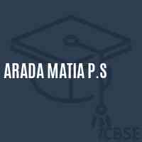 Arada Matia P.S Primary School Logo