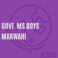 Govt. Ms Boys Marwahi Middle School Logo
