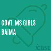 Govt. Ms Girls Baima Middle School Logo