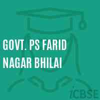 Govt. Ps Farid Nagar Bhilai Primary School Logo