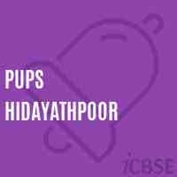 Pups Hidayathpoor Primary School Logo